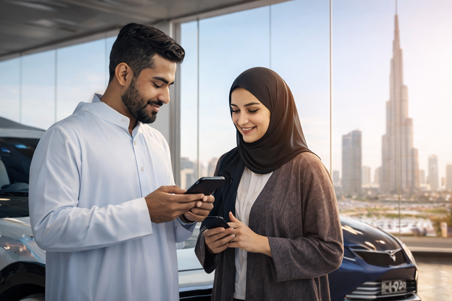 AI automotive chatbot assisting car buyers in UAE