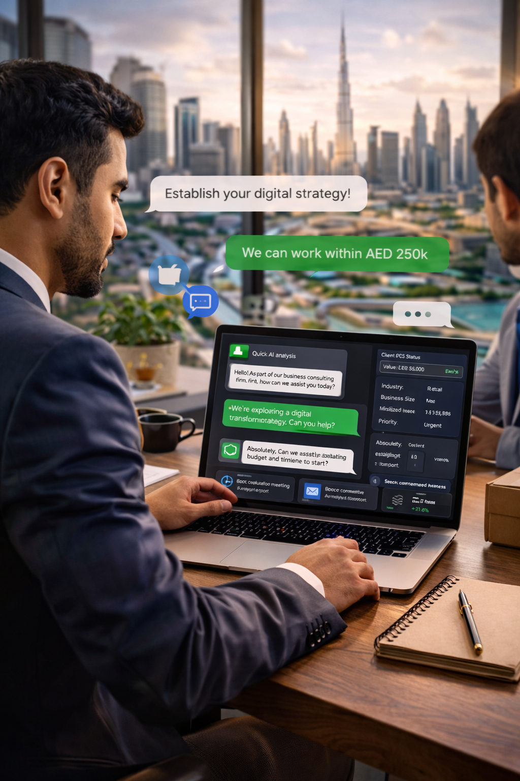 Business consulting AI automation in Dubai